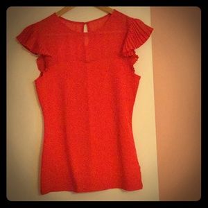 Express short sleeve ruffles top